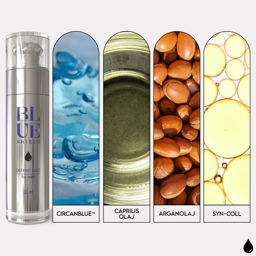 Defend Face - Férfi Kék Fényt Szűrő Ránctalanító Arckrém