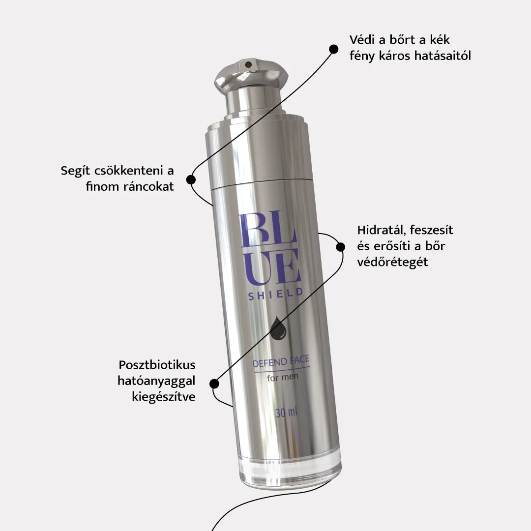Defend Face - Férfi Kék Fényt Szűrő Ránctalanító Arckrém